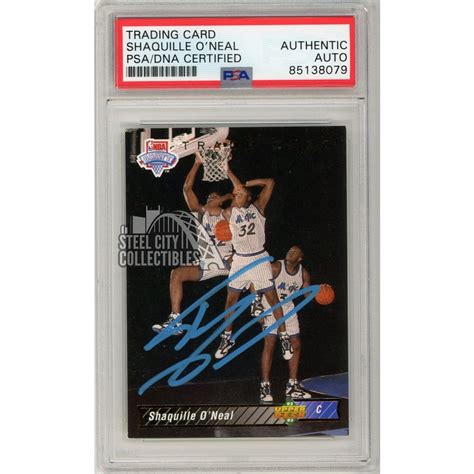 Shaquille O Neal 1992 93 Upper Deck Autograph Rookie Card 1b PSA DNA