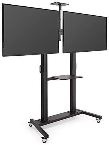 Dual Screen Tv Stand Fits Two Monitors Up To 60