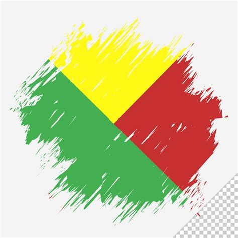 Pincel Bandeira Benin Fundo Transparente Benin Escova Modelo De Design