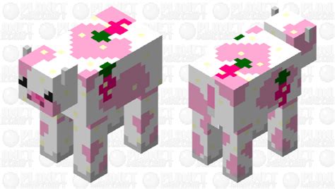 Strawberry Cow Minecraft Mob Skin