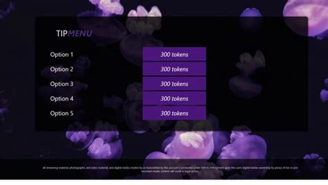 Purple Jellyfish Chaturbate Tip Menu Sex Worker Sites