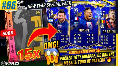 OMG PACKED TOTY MESSI MBAPPE OPENING 15x NEW YEAR SPECIAL 500K