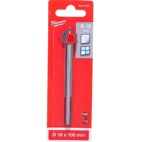 Сверло по стеклу и плитке GENII 16x100 мм Milwaukee 4932471859 ...