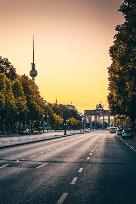 Berlin - Brandenburg Gate at Sunrise, Germany Stock Image - Image of lane, brandenburg: 241537471