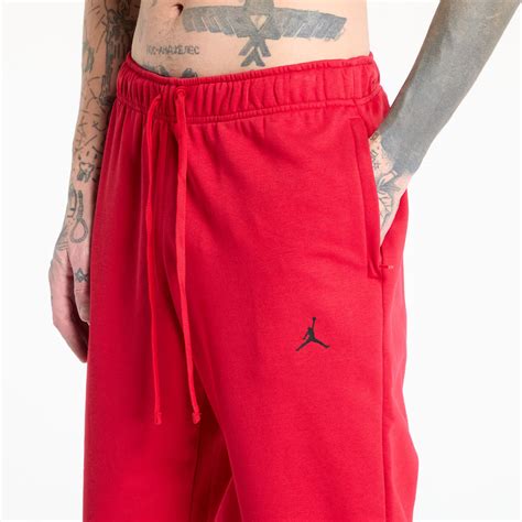 Jogger Pants Jordan Sport Crossover Mens Dri Fit Fleece Pants Gym Red