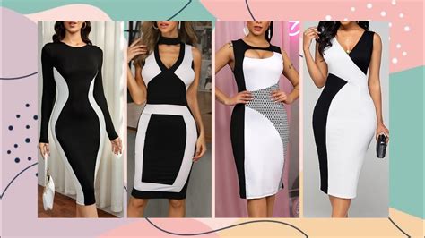 Black And White Bodycon Dresses Latest 2022s Best Designs Ideas Of