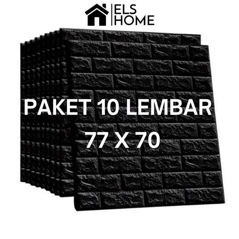 Jual Paket Lembar Wallpaper Dinding D Foam X Stiker Dinding