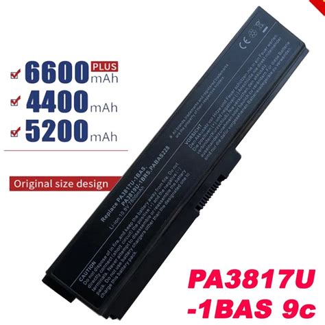 Cell Laptop Battery For Toshiba Satellite Pa U Brs L L L