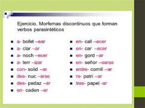 Morfolog A Flexiva Y Derivativa Ppt Descargar