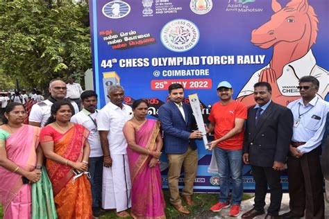 Tamil Nadu Chess Olympiad Torch Relay Reaches Coimbatore