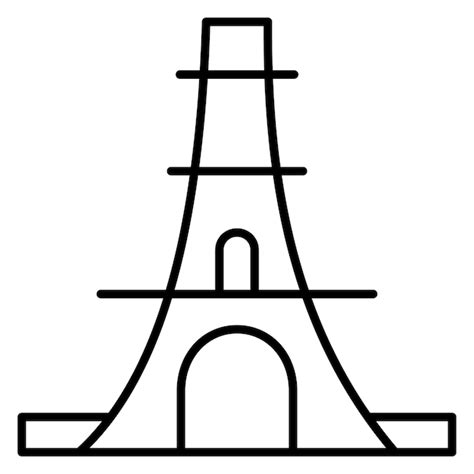 Premium Vector Eiffel Tower Vector Illustration Style