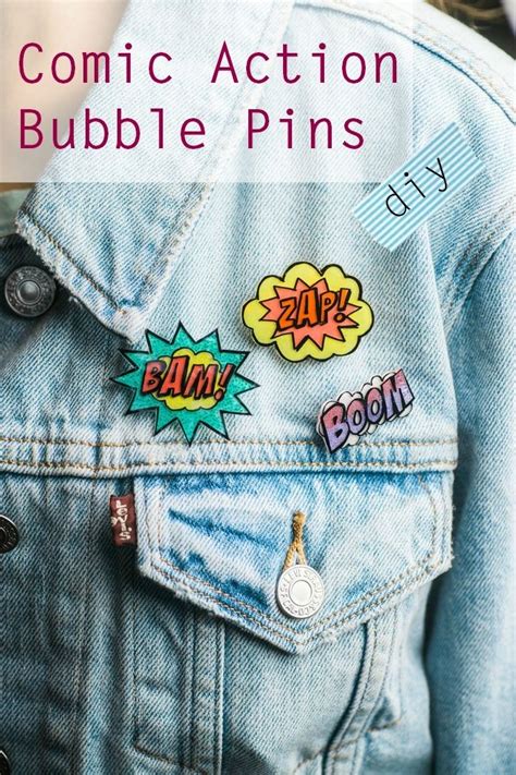 Diy Comic Action Bubble Pins Artofit