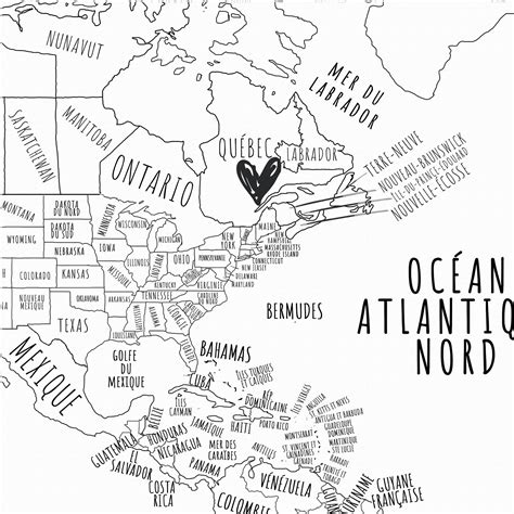 Birth Details Custom World Map Baby Name Sign Print Wall Art In French