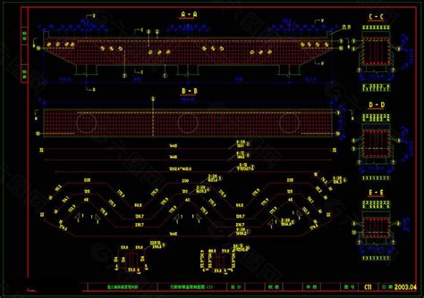 引桥桥墩盖梁钢筋图cad详图装饰装修素材免费下载图片编号4773329 六图网