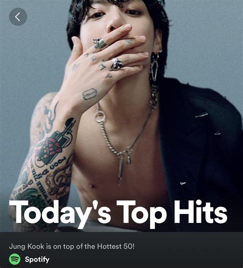 230915 Jungkook takes the cover and #1 on Spotify’s “Today’s Top Hits ...