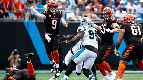 Joe Burrow passes 15,000 passing yards Bengals-Panthers NFL Week 4