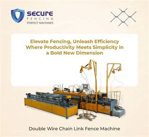 Fully Automatic Double Wire Chain Link Fencing Machine Hp At Rs