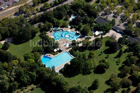 Luftbild Heilbronn Schwimmbecken Des Freibades Freibad Gesundbrunnen