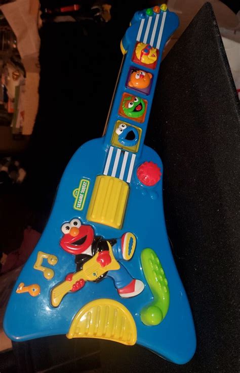 Tyco Sesame Street Elmo Rock And Roll Guitar Musical Toy 1998 Vintage