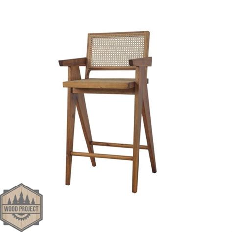 Kursi Bar Cafe Jati Minimalis Rotan Wood Project Furniture