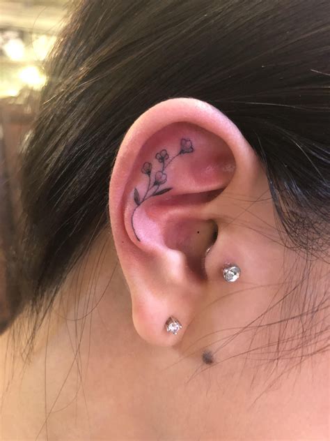 Inner Ear Tattoo Ideas