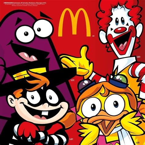 Mcdonald S Logo Cartoon Characters Mario Characters Clown Paintings