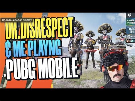 Dr Disrespect Plays Pubg Mobile With Thebushka Youtube