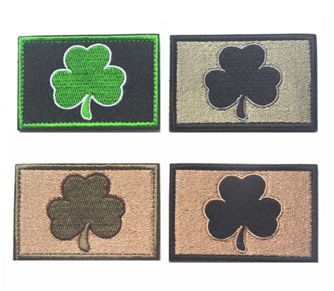 Subdued Irish Tactical Patch 3d Embroidery Morale Armband Army Hook And