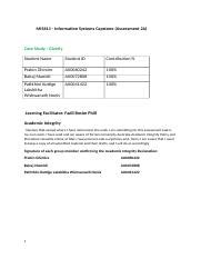 MIS611 Information Systems Capstone Assessment 2A Docx MIS611