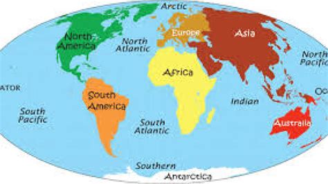 Continents Of The World Name Map Important Facts