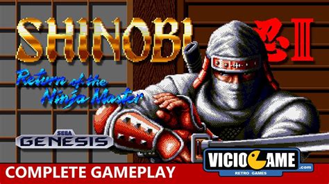 Shinobi Mega Drive Complete Gameplay Youtube