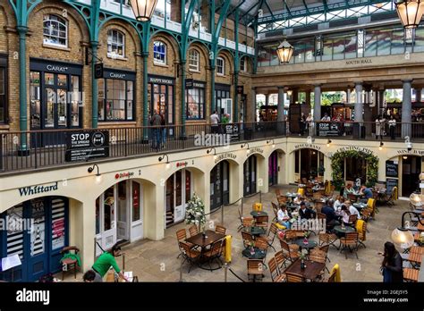 London Covent Garden Market South Hall And Cafe In The Main Building