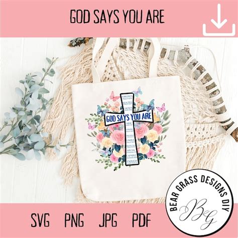 God Says You Are Canvas Etsy