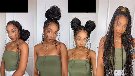 Styling Goddess Braids 6 Ways Youtube