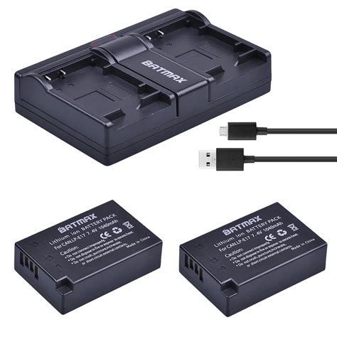 Batería de 1040mAh LP E17 LPE17 LP E17 cargador Dual USB para cámara