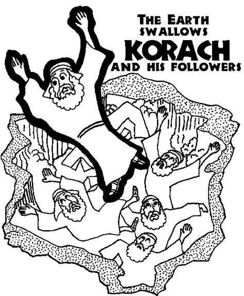 Torah Tots Parsha On Parade Korach Coloring Page