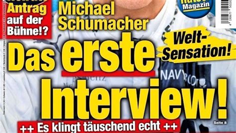 Gefaktes Interview Mit Michael Schumacher Sorgt F R Rger W V