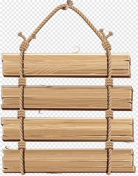 Wood Plank Hanging Rope Wooden Banner Wood Png PNGEgg