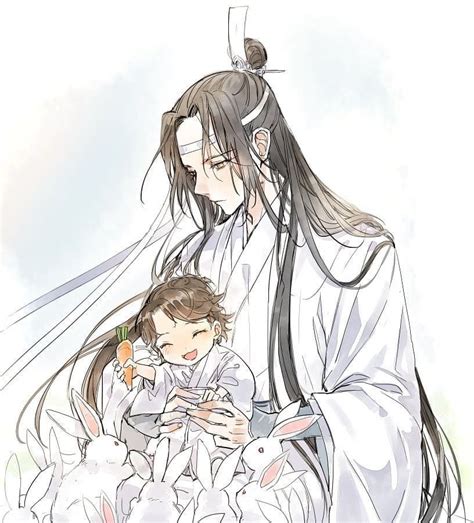 Lan Zhan Sepultando A A Yuan En Una Pila De Conejos Para Entonces El