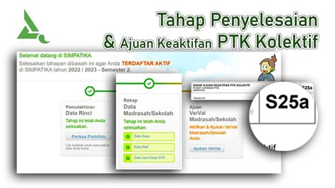 Cara Proses Cetak S25a Simpatika Ajuan Keaktifan PTK Kolektif