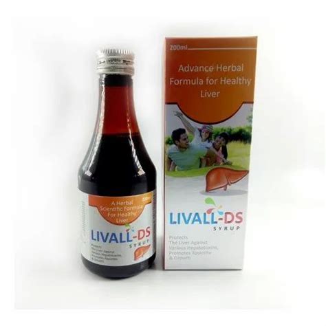 LIVALL DS SYRUP Packaging Type Metallic Box Packaging Size 200 ML