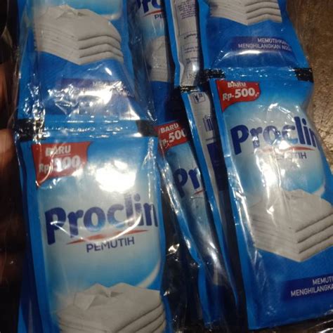 Jual PROCLIN PEMUTIH 12 SACHET 1 RENTENG Shopee Indonesia