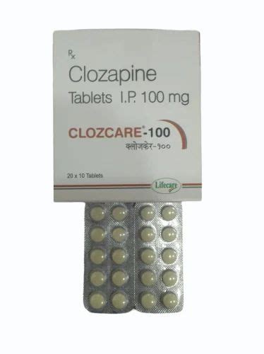 Clozapine Mg Tablet Lahar Pharmaceuticals At Rs Strip In Nagpur