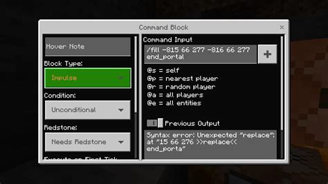 What Am I Doing Wrong Here Bedrock Minecraftcommands