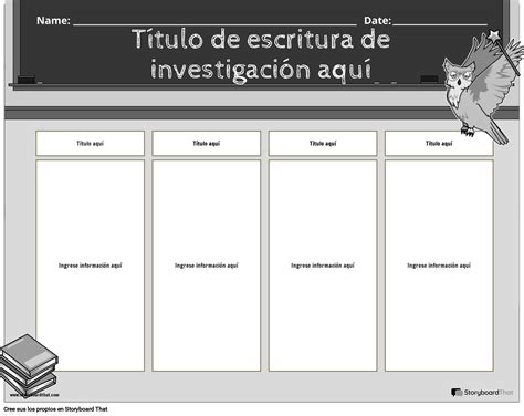 Res Escribir Blanco Y Negro Storyboard Por Es Examples