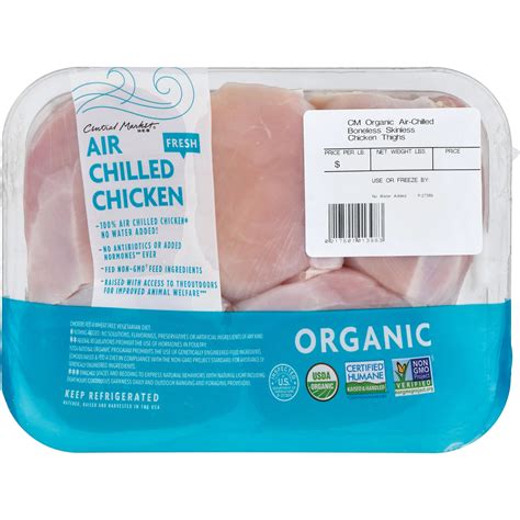 Central Market Organic Air Chilled Boneless Skinless Chicken Thighs