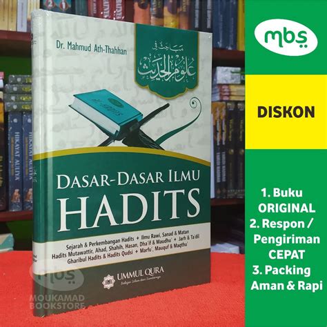 Jual Buku Dasar Dasar Ilmu Hadits Dr Mahmud Ath Thahhan Shopee