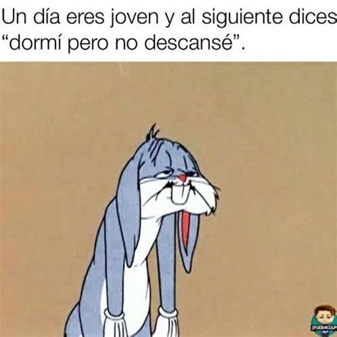 Un Día Eres Joven Y Al Siguiente Dices Dormí Pero No Descansé Memes