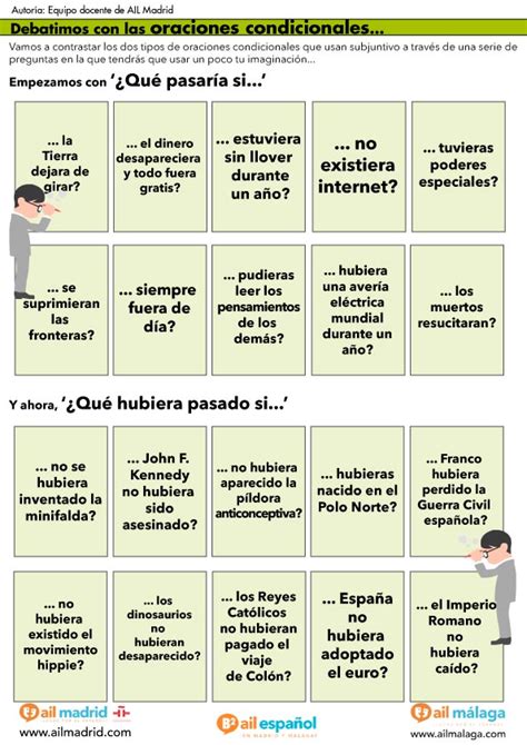 Ejercicio sobre las oraciones condicionales nivel B2 AIL Español