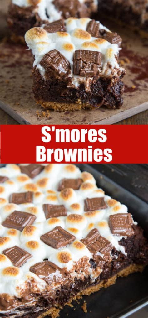 Fudgy S Mores Brownies Recipe Dinners Dishes And Desserts